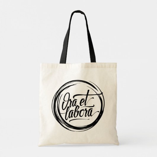 Ora et labora tote bag (Achterkant)