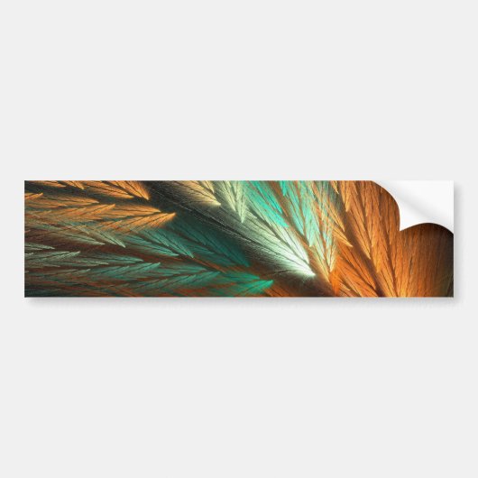 Ora & G Abstracte Fractal Background Bumpersticker (Voorkant)