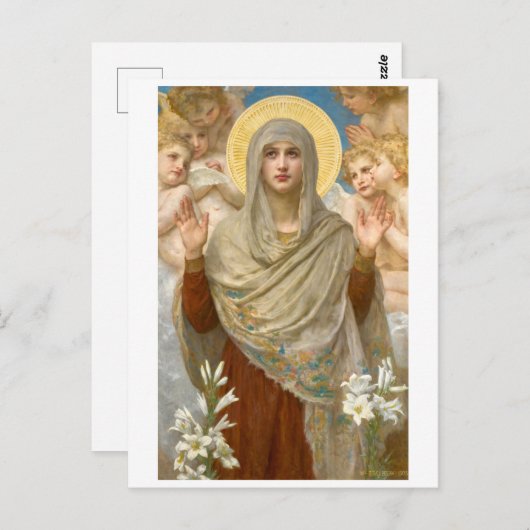 Ora Pro Nobis , William Bouguereau Briefkaart (Voorkant / Achterkant)