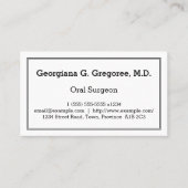  oraal chirurgische Visitekaartje (Voorkant)
