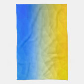 Oraal geel blauw geometrisch maaspatroon theedoek (Verticaal)