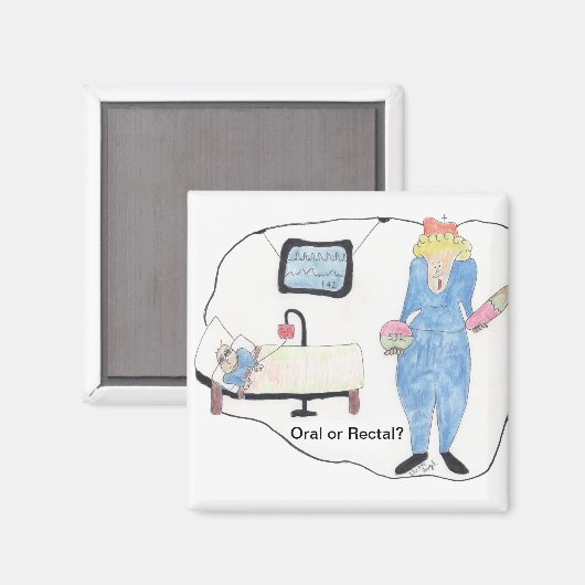 Oraal of rectaal? magneet (Voorkant / Achterkant)
