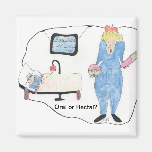 Oraal of rectaal? magneet (Voorkant)