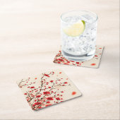 Oraal schilderij, bloesem in de lente kartonnen onderzetters (Insitu)