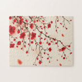 Oraal schilderij, bloesem in de lente legpuzzel (Horizontaal)