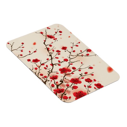 Oraal schilderij, bloesem in de lente magneet (Rechterzijde)