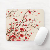 Oraal schilderij, bloesem in de lente muismat (Met muis)