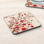 Oraal schilderij, bloesem in de lente onderzetter (Linkerzijde)