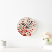 Oraal schilderij, bloesem in de lente ronde klok (Huis)