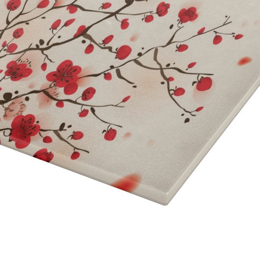 Oraal schilderij, bloesem in de lente snijplank (Hoek)