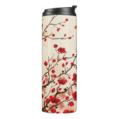 Oraal schilderij, bloesem in de lente thermosbeker (Gedraaid links)