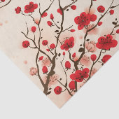 Oraal schilderij, bloesem in de lente tissuepapier (Detail)