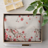 Oraal schilderij, bloesem in de lente tissuepapier (Geschenk)