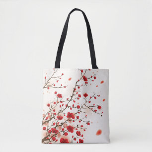 Oraal schilderij, bloesem in de lente tote bag