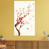 Oraal schilderij, bloesem in het voorjaar 2 canvas afdruk (Insitu (Woonkamer))