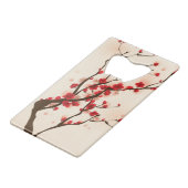 Oraal schilderij, bloesem in het voorjaar 2 creditkaart flessenopener (Voorkant Gekanteld)