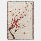 Oraal schilderij, bloesem in het voorjaar 2 deken (Voorkant Verticaal)