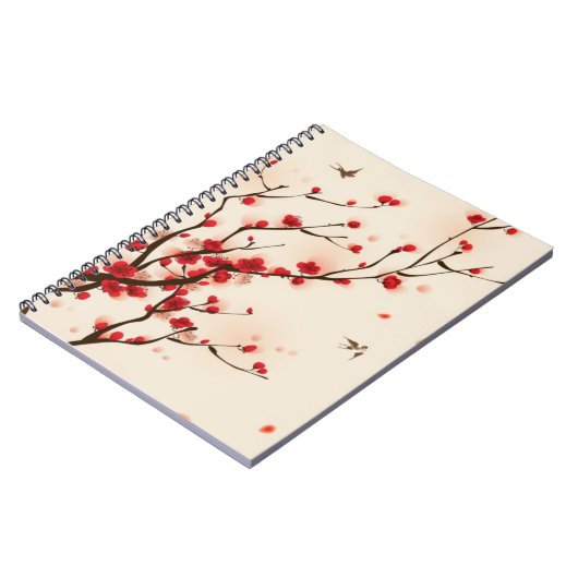 Oraal schilderij, bloesem in het voorjaar 2 notitieboek (Linkerzijde)