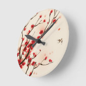 Oraal schilderij, bloesem in het voorjaar 2 ronde klok (Hoek)