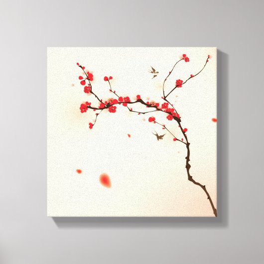 Oraal schilderij, bloesem in het voorjaar 3 canvas afdruk (Voorkant)