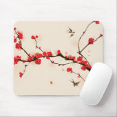 Oraal schilderij, bloesem in het voorjaar 3 muismat (Met muis)