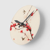 Oraal schilderij, bloesem in het voorjaar 3 ronde klok (Hoek)