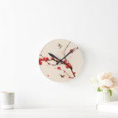 Oraal schilderij, bloesem in het voorjaar 3 ronde klok (Huis)