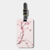 Oraal schilderij, kersenbloesem bagagelabel (Voorkant verticaal)