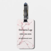 Oraal schilderij, kersenbloesem bagagelabel (Achterkant verticaal)