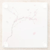 Oraal schilderij, kersenbloesem glazen onderzetter (Achterkant)