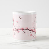Oraal schilderij, kersenbloesem grote koffiekop (Voorkant)