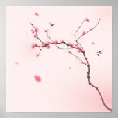 Oraal schilderij, kersenbloesem poster (Voorkant)