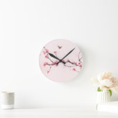 Oraal schilderij, kersenbloesem ronde klok (Huis)