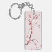 Oraal schilderij, kersenbloesem sleutelhanger (Voorkant Links)