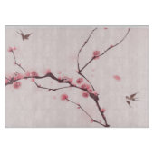 Oraal schilderij, kersenbloesem snijplank (Voorkant)