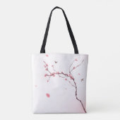 Oraal schilderij, kersenbloesem tote bag (Achterkant)