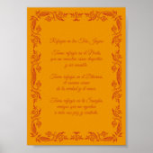 Oración Infantil Refugio Tres Joyas Poster (Voorkant)