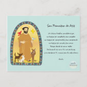 Oración San Francisco de Asís Briefkaart (Voorkant)