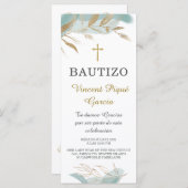 Oraciones Cortas Bautizo Tarjeta Prayer Kaart (Voorkant / Achterkant)