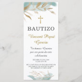 Oraciones Cortas Bautizo Tarjeta Prayer Kaart (Voorkant)