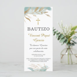 Oraciones Cortas Bautizo Tarjeta Prayer Kaart