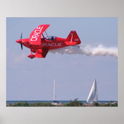 Oracle Challenger Over Lake Erie Poster (Voorkant)