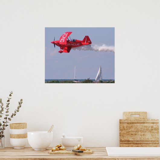 Oracle Challenger Over Lake Erie Poster (Keuken)