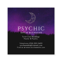 Oracle en Psychic Gold Moon Night Sky