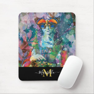 Oracle Kaarten Watercolor Boheemse Yoga Monogram Muismat