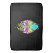 Oracle Owl voor zwart en multicolor Badmat (Voorkant Verticaal)