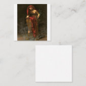 Oracle Priestess of Delphi Pythia in high Priestes Vierkante Visitekaartje (Voorkant / Achterkant)