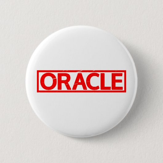 Oracle Stamp Ronde Button 5,7 Cm (Voorkant)