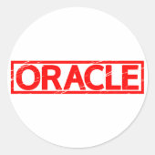 Oracle Stamp Ronde Sticker (Voorkant)