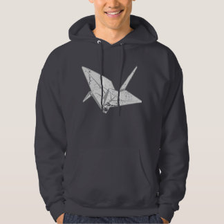 Oragami Crane vernietigd Hoodie